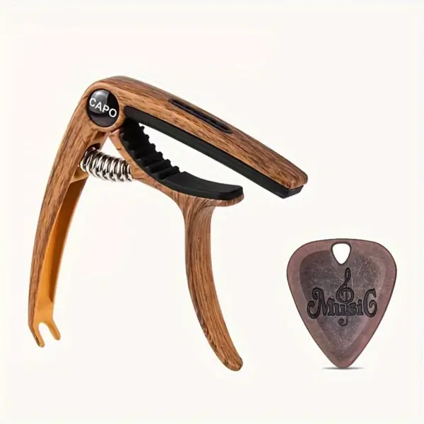 3 in 1 Zinc Alloy Guitar Capo and Plectrum - Image 7