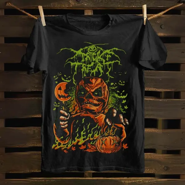 Horror Movie Casual Cotton T-Shirt for Men