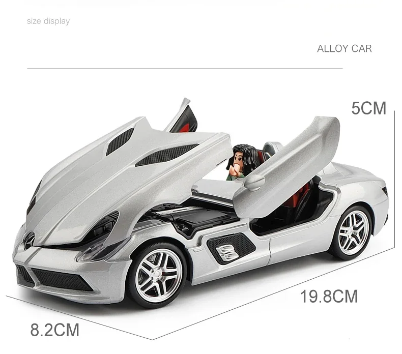 1:24 Mercedes-Benz SLR Stirling Moss Model Car 5 1:24 Mercedes-Benz SLR Stirling Moss Model Car - Image 5