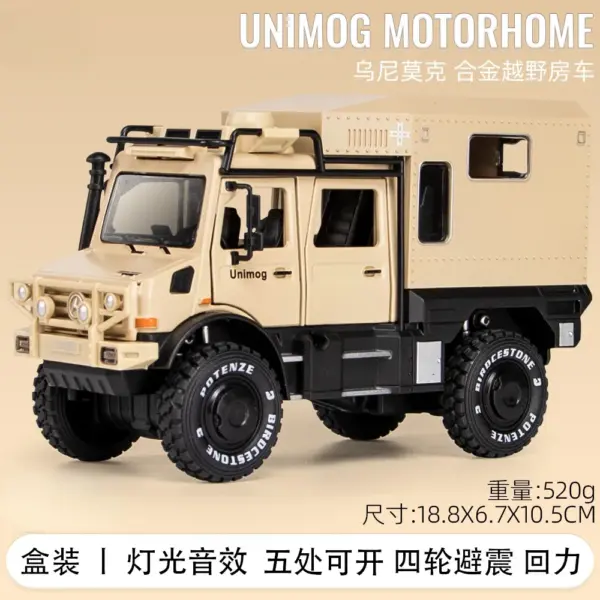 1:28 Mercedes-Benz UNIMOG Diecast Model Car - Image 7