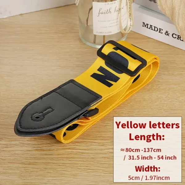 Leather Guitar Strap for Classical Electric Bass - Image 5