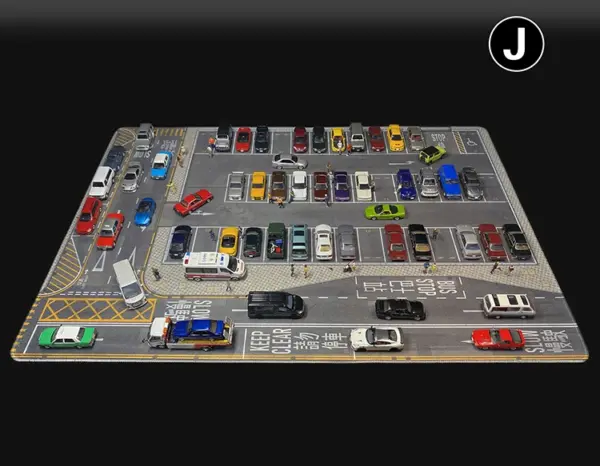 1:64 Scale City Scene Parking Mat 80x55cm - Image 22