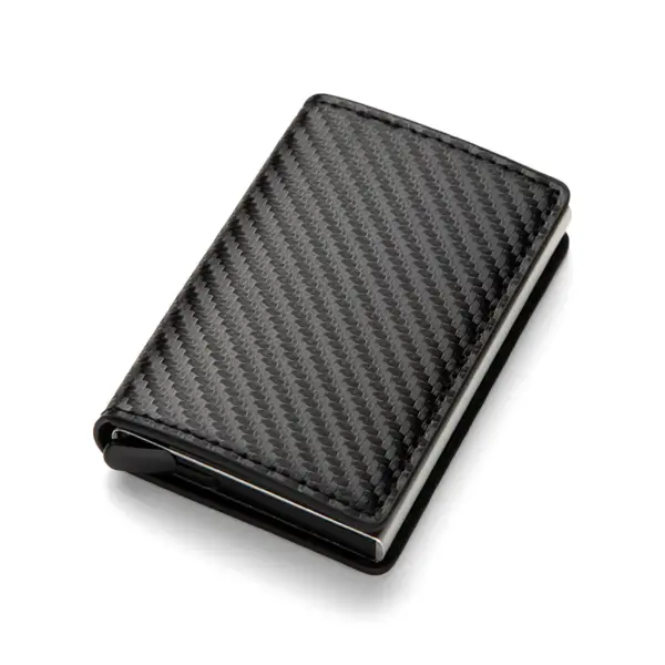 Men's Black RFID Wallet Card Holder - Image 6