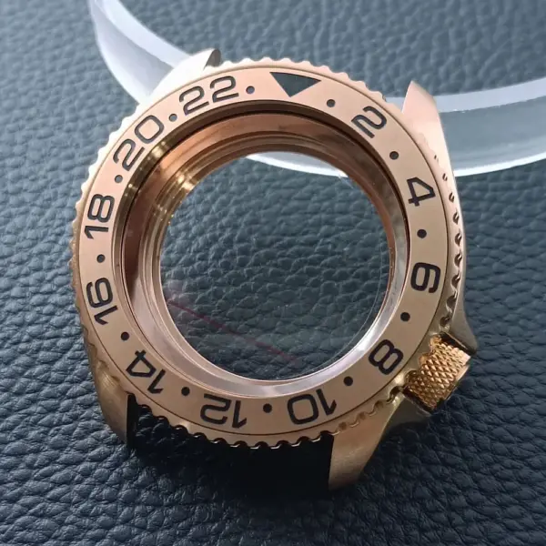42mm Gold Rose Gold Stainless Steel Watch Case - Image 57