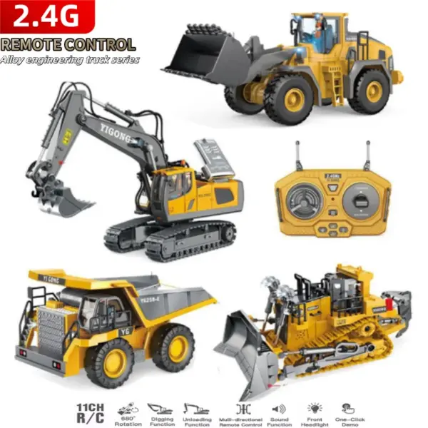 Remote Control Excavator Truck for Kids