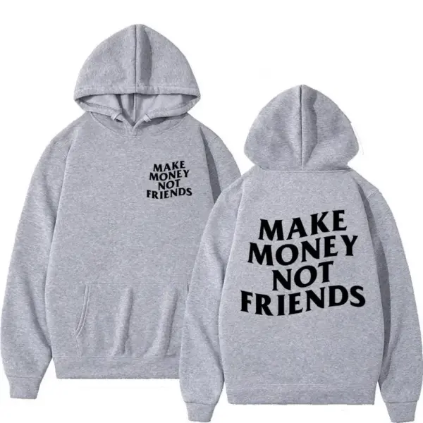 Need Money Letter Print Oversized Hoodie - Image 3