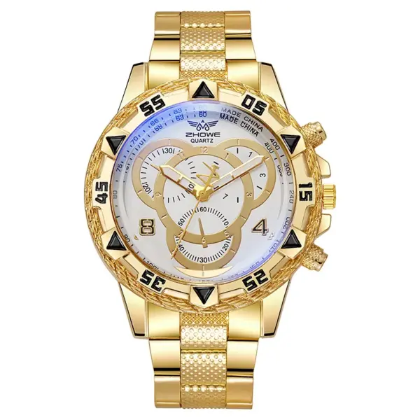 Men's Stainless Steel Quartz Watch 45mm Dial - Image 10