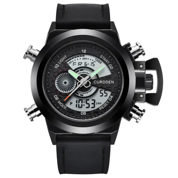 CURDDEN 7166 Dual Time Sports Watch - Image 9
