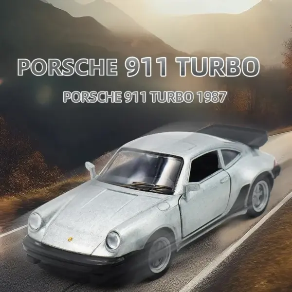 1:36 Scale Diecast Metal Porsche 911 Turbo Model