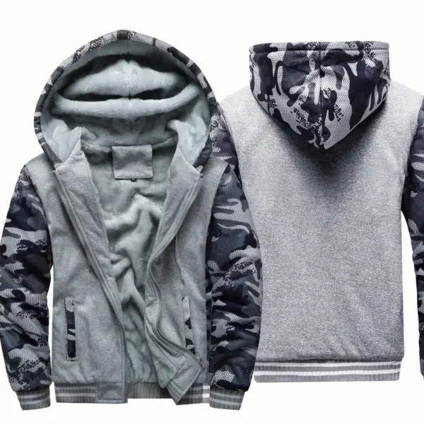 Men's Black Hooded Jacket Casual Sportswear - Image 7