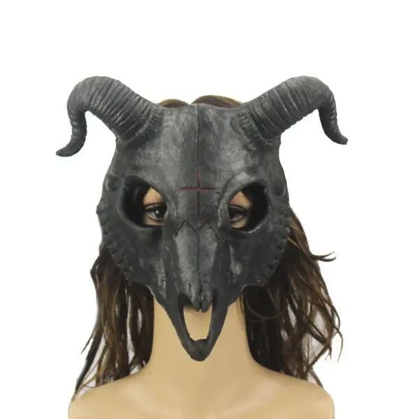 Goat Skull Horn Mask for Halloween Cosplay - Image 3