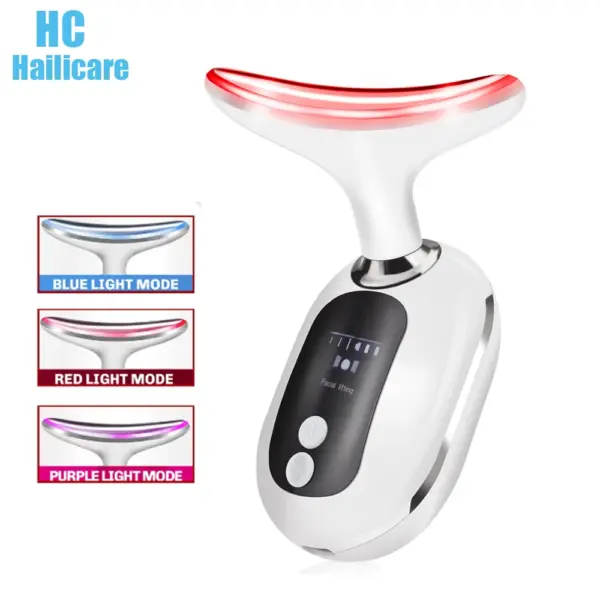 Neck and Face Lifting Massager with LED Lights