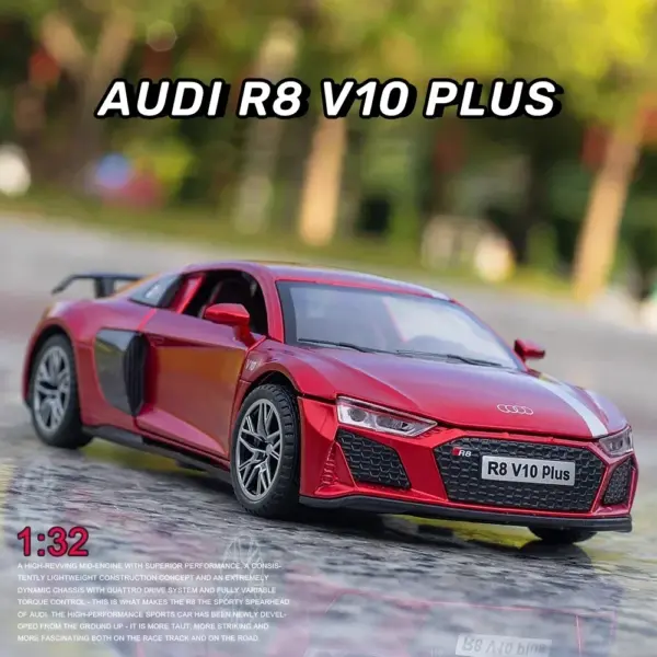 1:32 Audi R8 V10 Plus Diecast Model Car