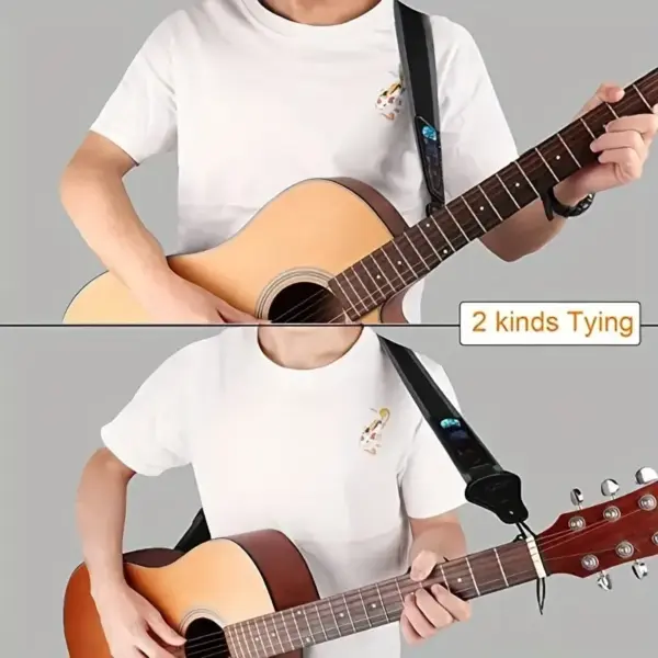 Adjustable Guitar Strap with Plectrum Storage - Image 6