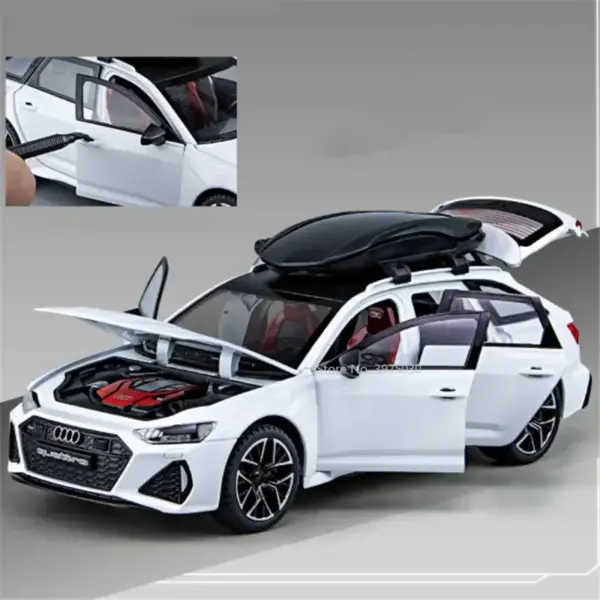 1:24 Audi RS6 Avant Diecast Model Car - Image 5