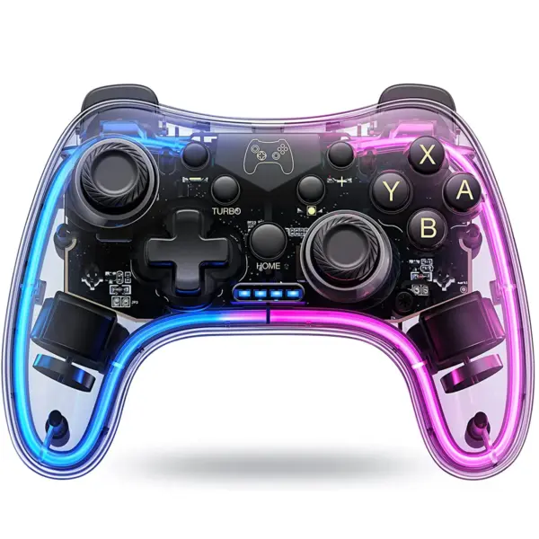 RGB Wireless Switch Pro Controller with Turbo - Image 8