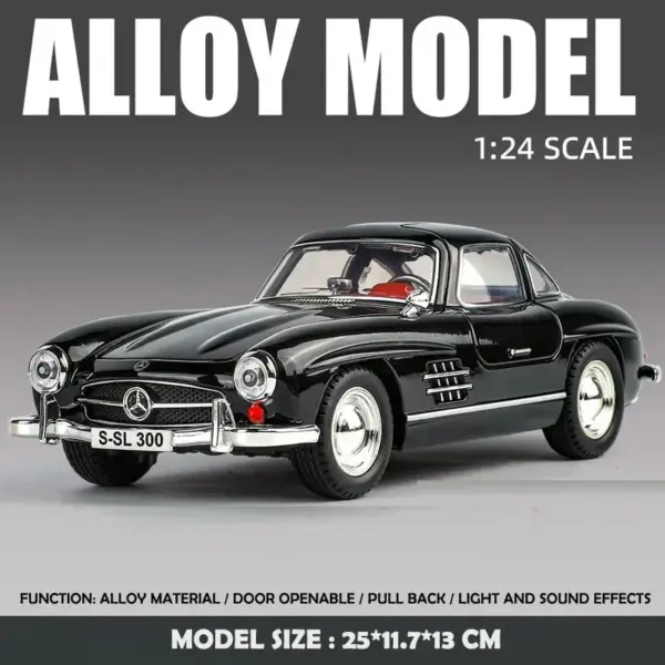 1:24 Diecast Mercedes-Benz 300SL Model Car - Image 9