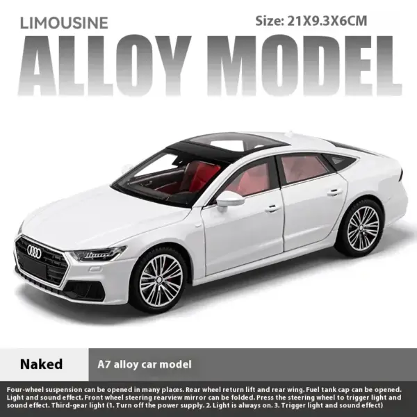 1:24 Scale Audi A7 Diecast Model Car - Image 14