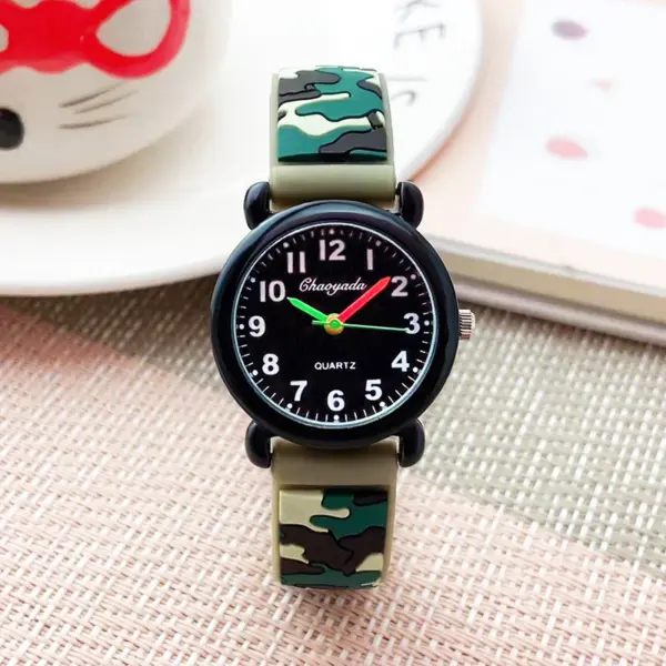 Fashion Camouflage Kids Quartz Watch 985 - Image 2