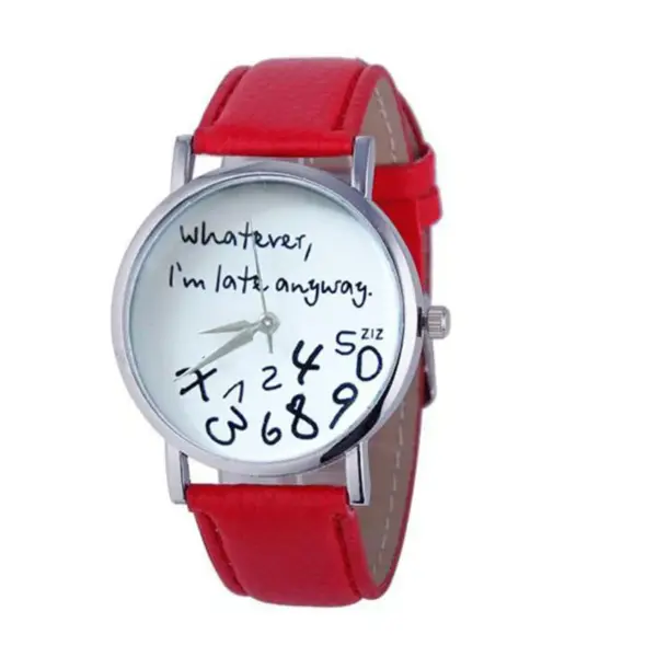 Ladies Big Dial Leather Watch SKU JS-SWWLDLWC - Image 11