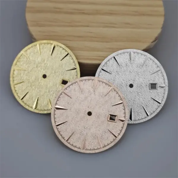 35mm Silver Gold Rose Watch Dial for NH35 NH36