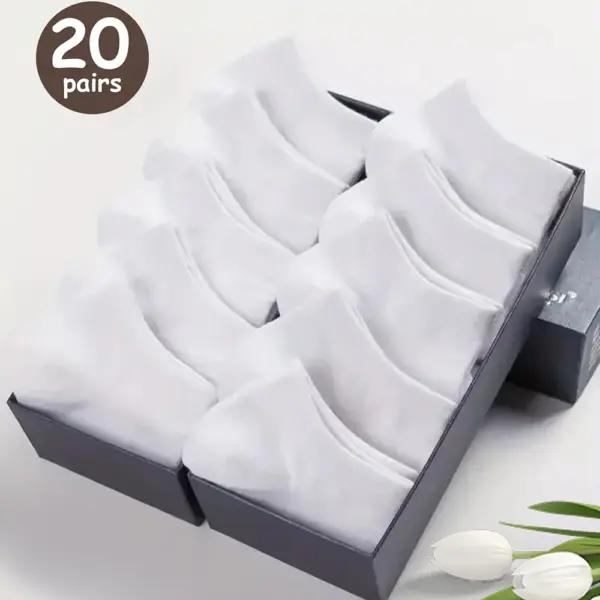 Men's Low Cut Ankle Socks - 5 Pairs - Image 10