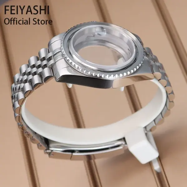 40mm Stainless Steel Watch Case for Seiko - Image 4