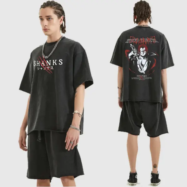 Retro Graphic Cotton T-Shirt for Men - Image 4