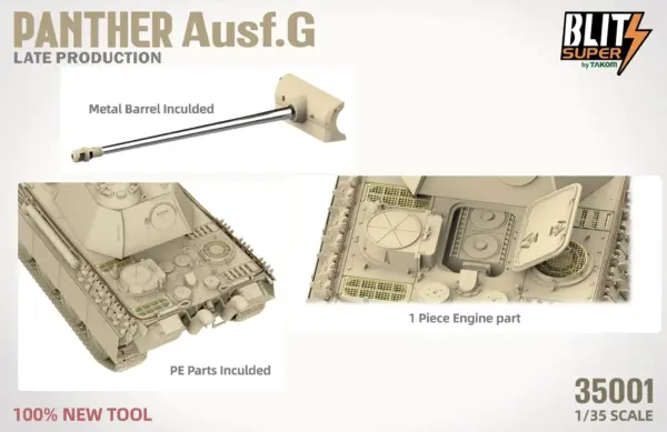 1/35 Panther Ausf.G Late Production Model Kit - Image 5