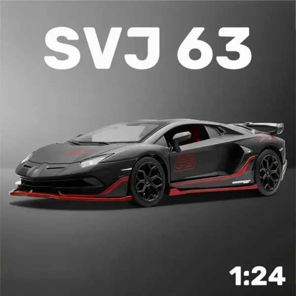 1:24 Lamborghini Aventador SVJ Diecast Model Car - Image 8