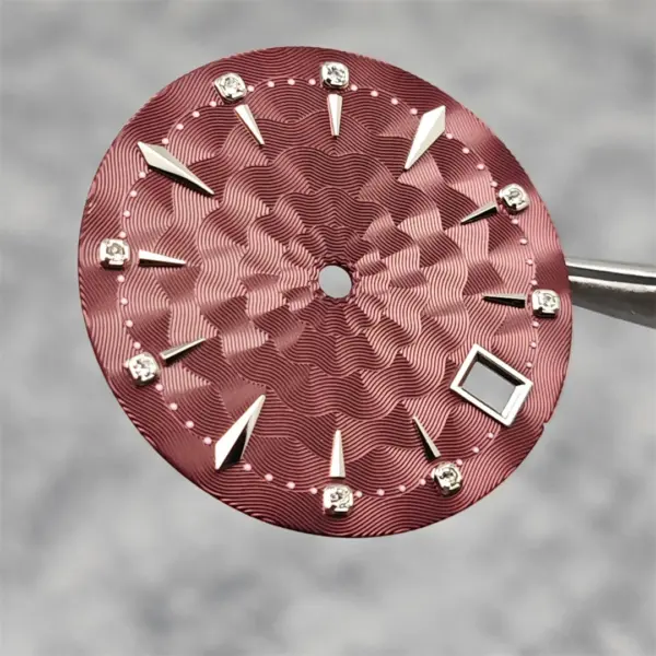 29mm Women's Watch Dial with Diamond Design - Image 6