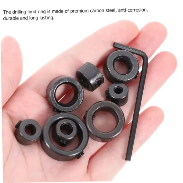 9-Piece Drill Bit Depth Stop Collar Set - Image 3