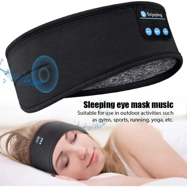 Bluetooth Headband Sleeping Headphones with Eye Mask