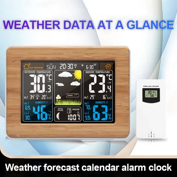 Wireless Weather Station with Alarm and Monitor - Image 3