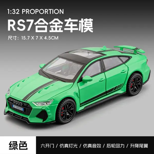 32 Scale Audi RS7 Diecast Car Model - Image 6