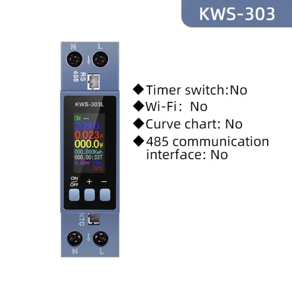 8-in-1 Din Rail Voltage and Current Meter - Image 8