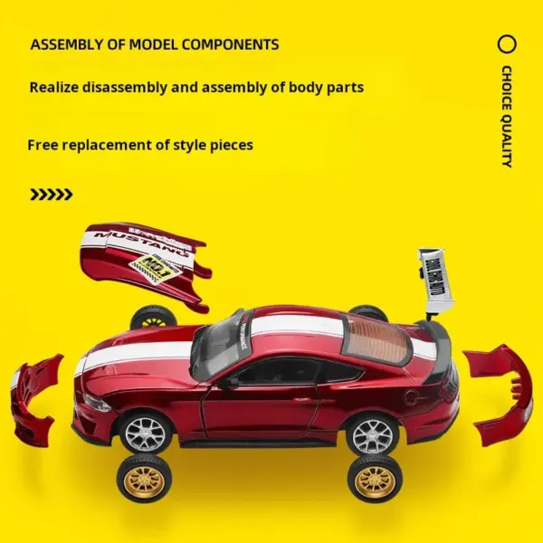 1:43 Scale Ford Mustang GT Die-Cast Model Car - Image 4