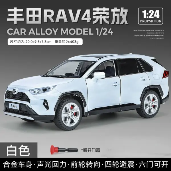 1:24 Toyota RAV4 Diecast Metal Model Car - Image 8