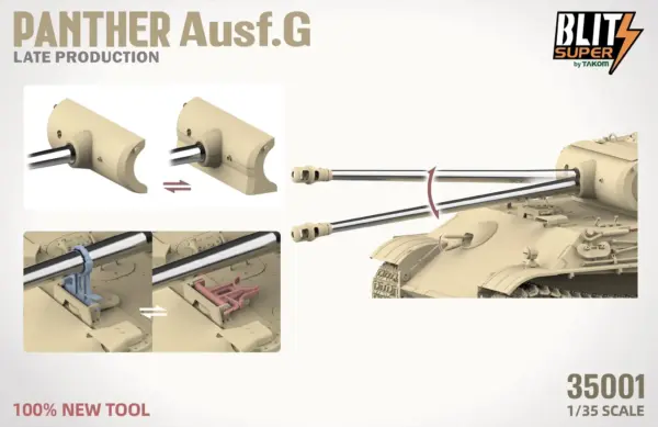 1/35 Panther Ausf.G Late Production Model Kit - Image 6