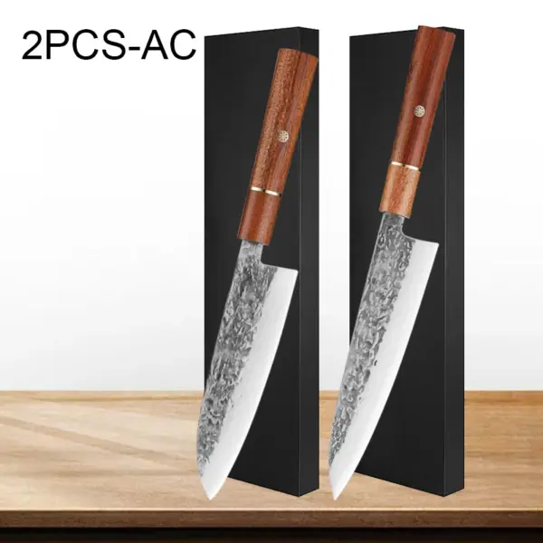 Professional Chef Knife Set with Wooden Handle - Image 15