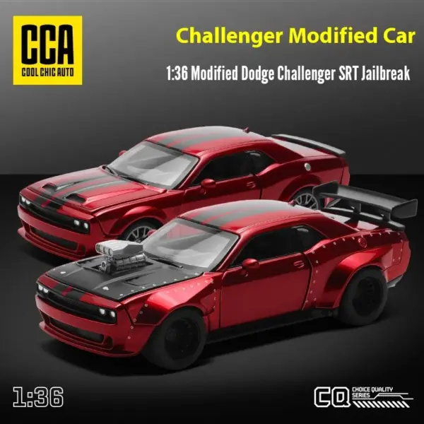 CCA 1:36 Challenger SRT Diecast Model Car - Image 2