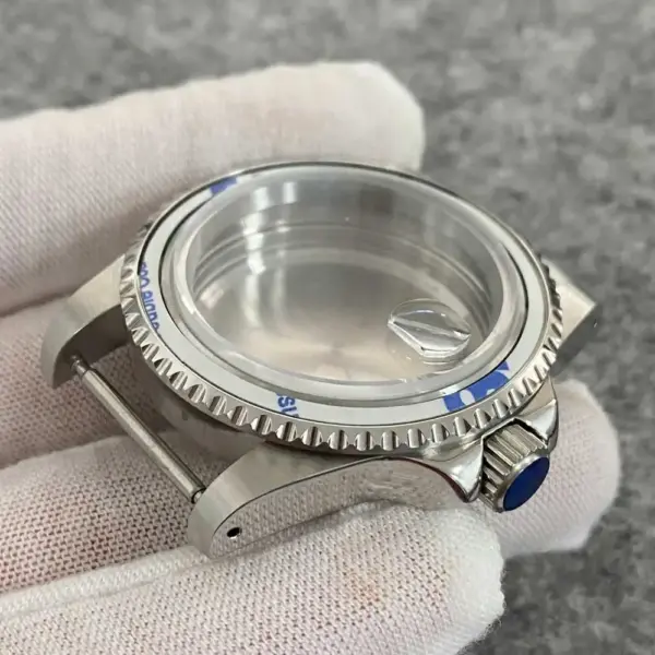 39.5mm Stainless Steel Retro Watch Case - Image 3