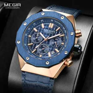 MEGIR MS2213GRE-BK-1N0 Men's Quartz Watch 11 Sb9c1a62f8deb4dd9b27e551f92f61182I