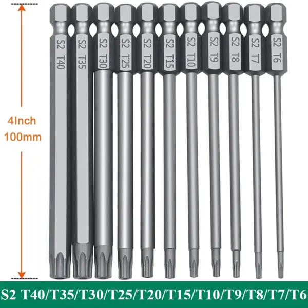 11-Piece S2 Steel Torx Security Bit Set - Image 8