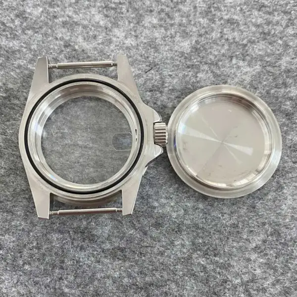 39.5mm Stainless Steel Retro Watch Case - Image 5