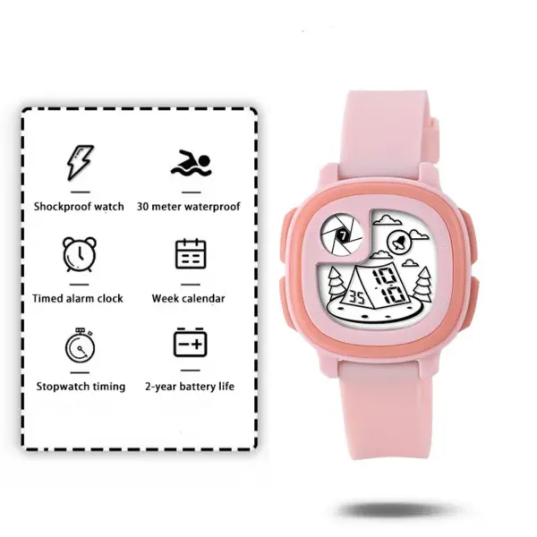 UTHAI CE147 Cartoon Pattern Kids Digital Watch - Image 8
