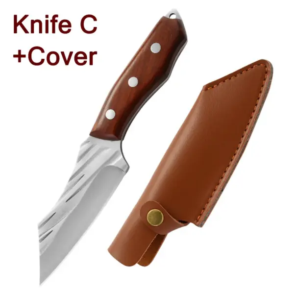 Hand Forged Stainless Steel Cleaver Knife - Image 9