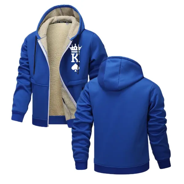 Men's Print Hooded Jacket for Outdoors - Image 10