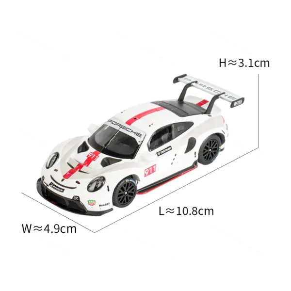 Bburago 1:43 Diecast Porsche 911 RSR Model - Image 2