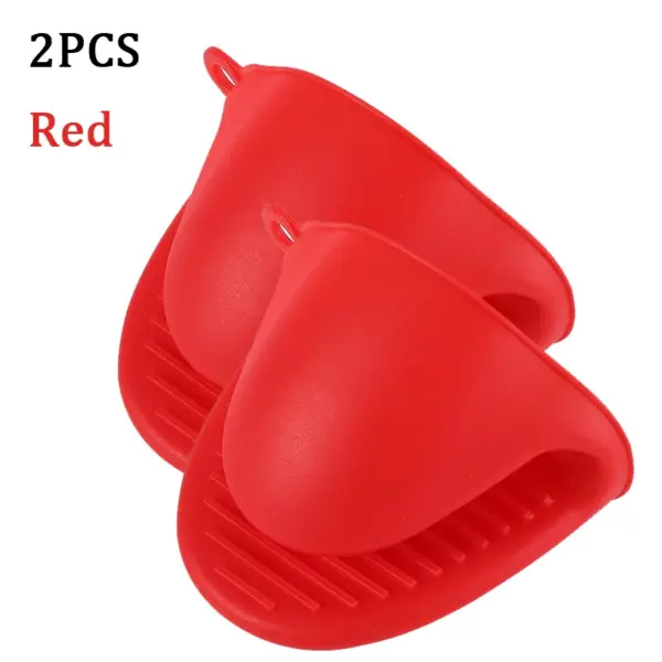 Set of 2 Heat Resistant Silicone Oven Mitts - Image 6